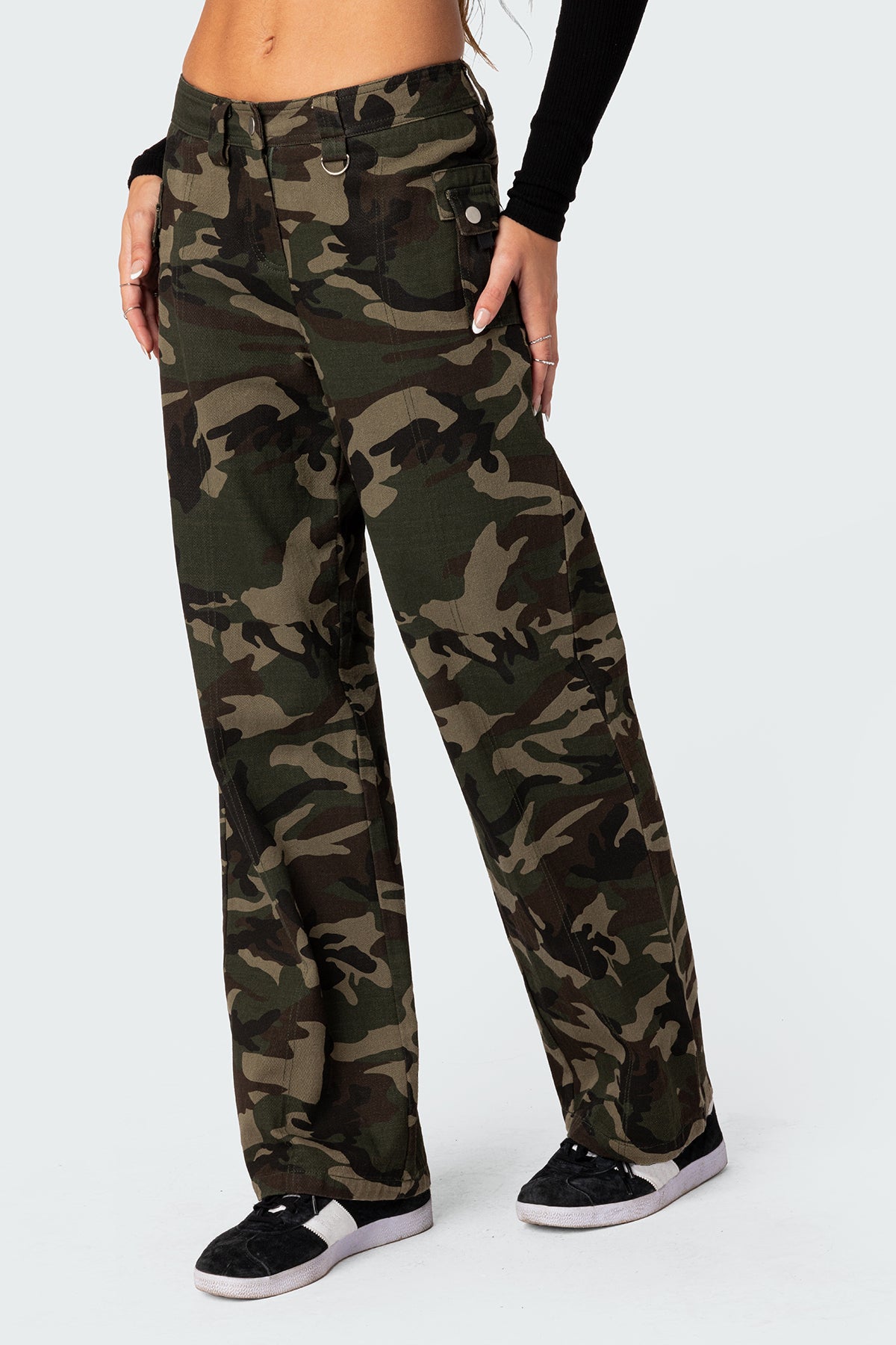 Aya Low-Rise Cargo Trousers
