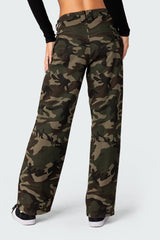 Aya Low-Rise Cargo Trousers