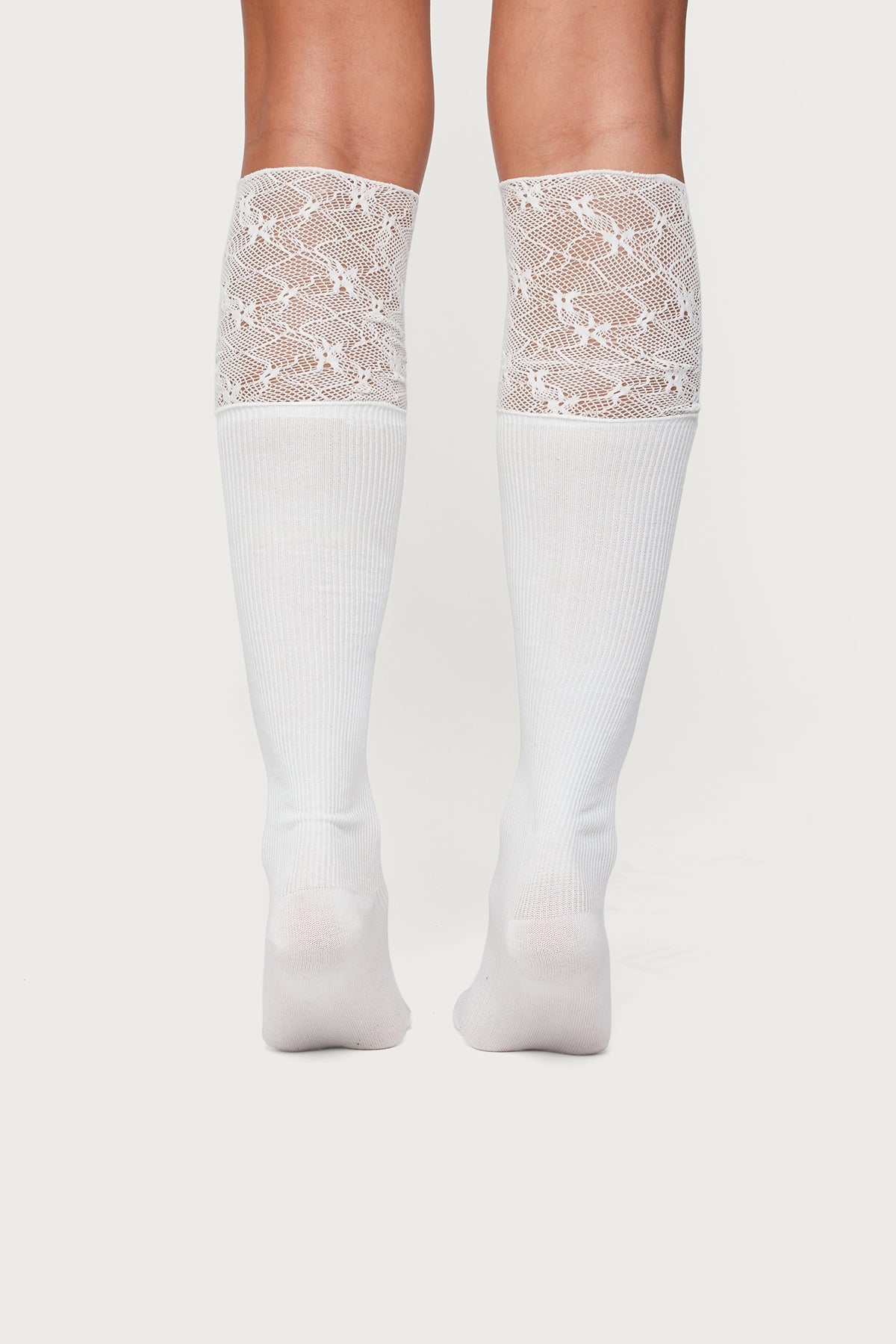 Lacey Layered Knee High Socks