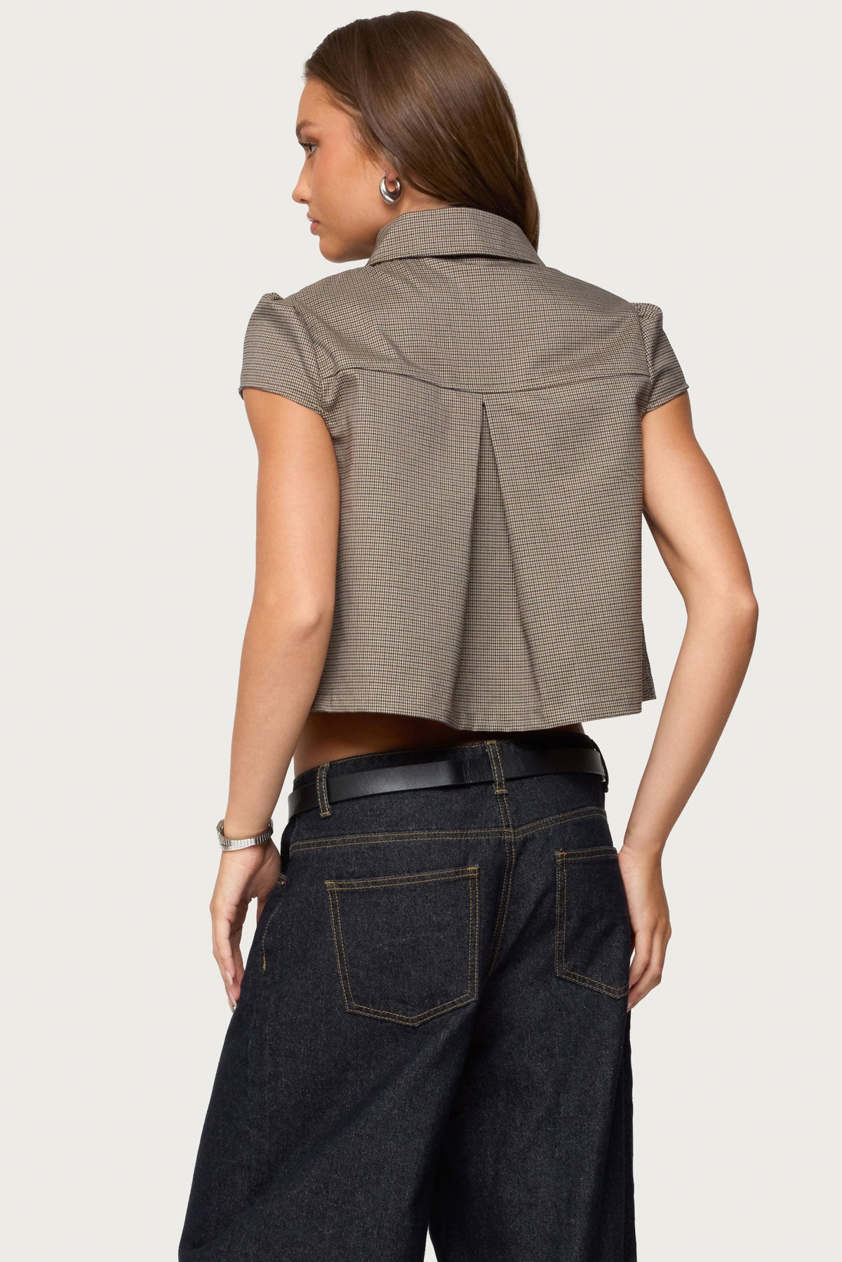 Haislee Plaid Tailored Shirt