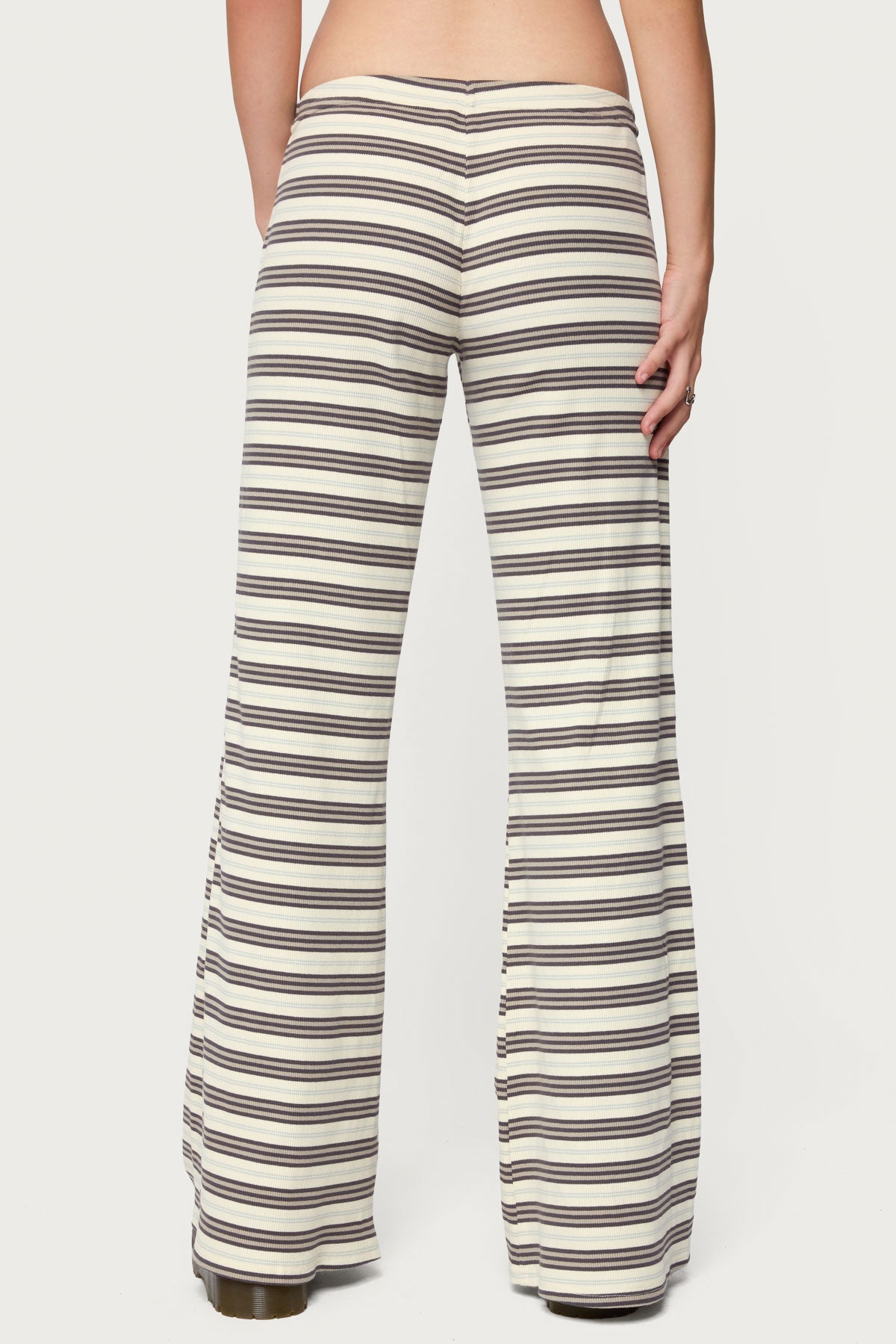 Avalie Striped Ribbed Trousers