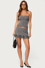 Mona Lacey Pinstripe Mini Skort