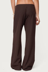 Kerie Pinstripe Low Rise Trousers