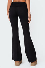 Desiree Knitted Low Rise Fold Over Trousers