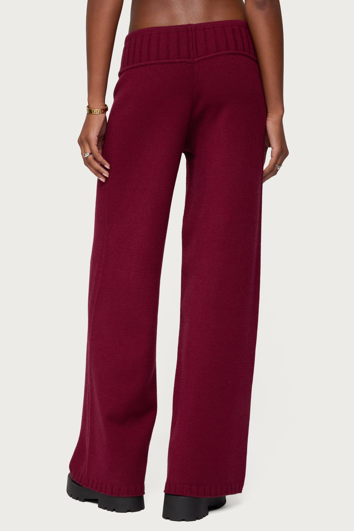 Russell Straight Leg Knit Trousers
