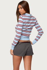 Brayden Striped Polo Sweater