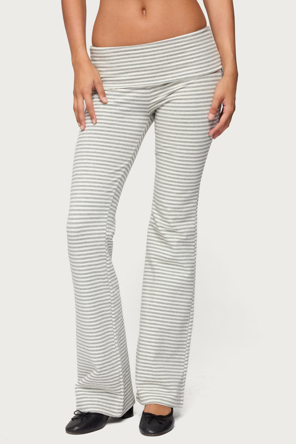 Kaeli Stripey Flared Leggings