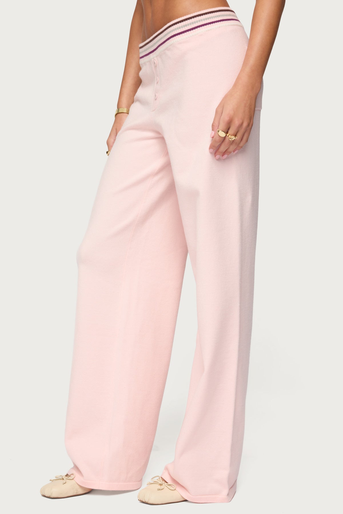 Miya Stripey Knit Trousers