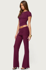 Halli Foldover Mini Skirt Trousers