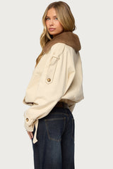 Detachable Faux Fur Trench Coat