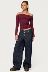 Katie Off Shoulder Long Sleeve Top