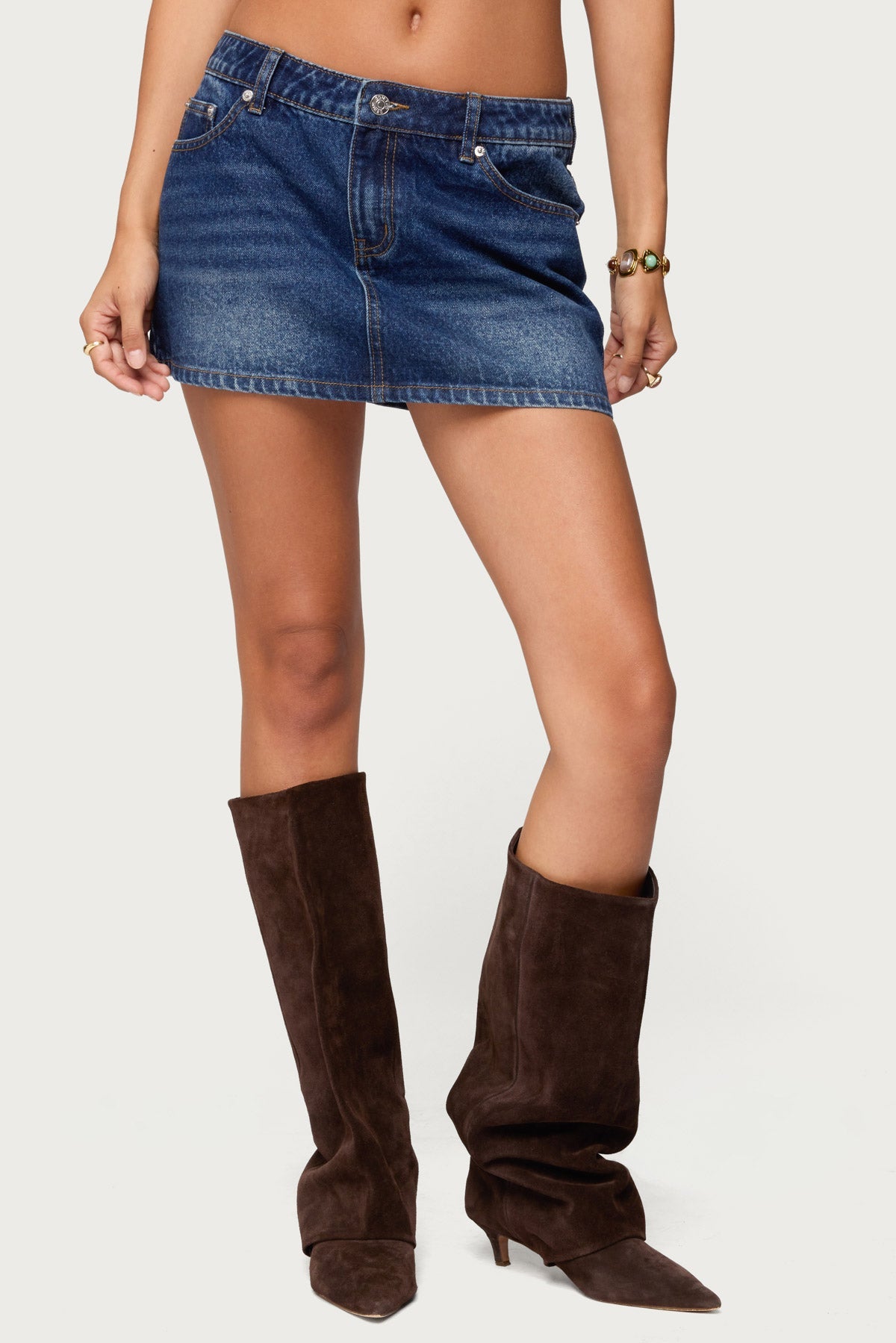 Chiara Denim Micro Skirt