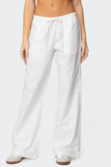 Alexa Linen Blend Trousers