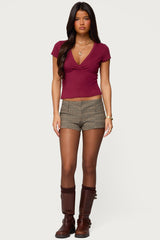 Merinda V Neck T Shirt