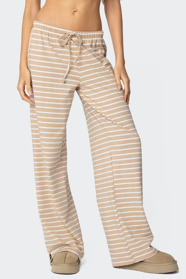 Jona Stripey Slit Trousers