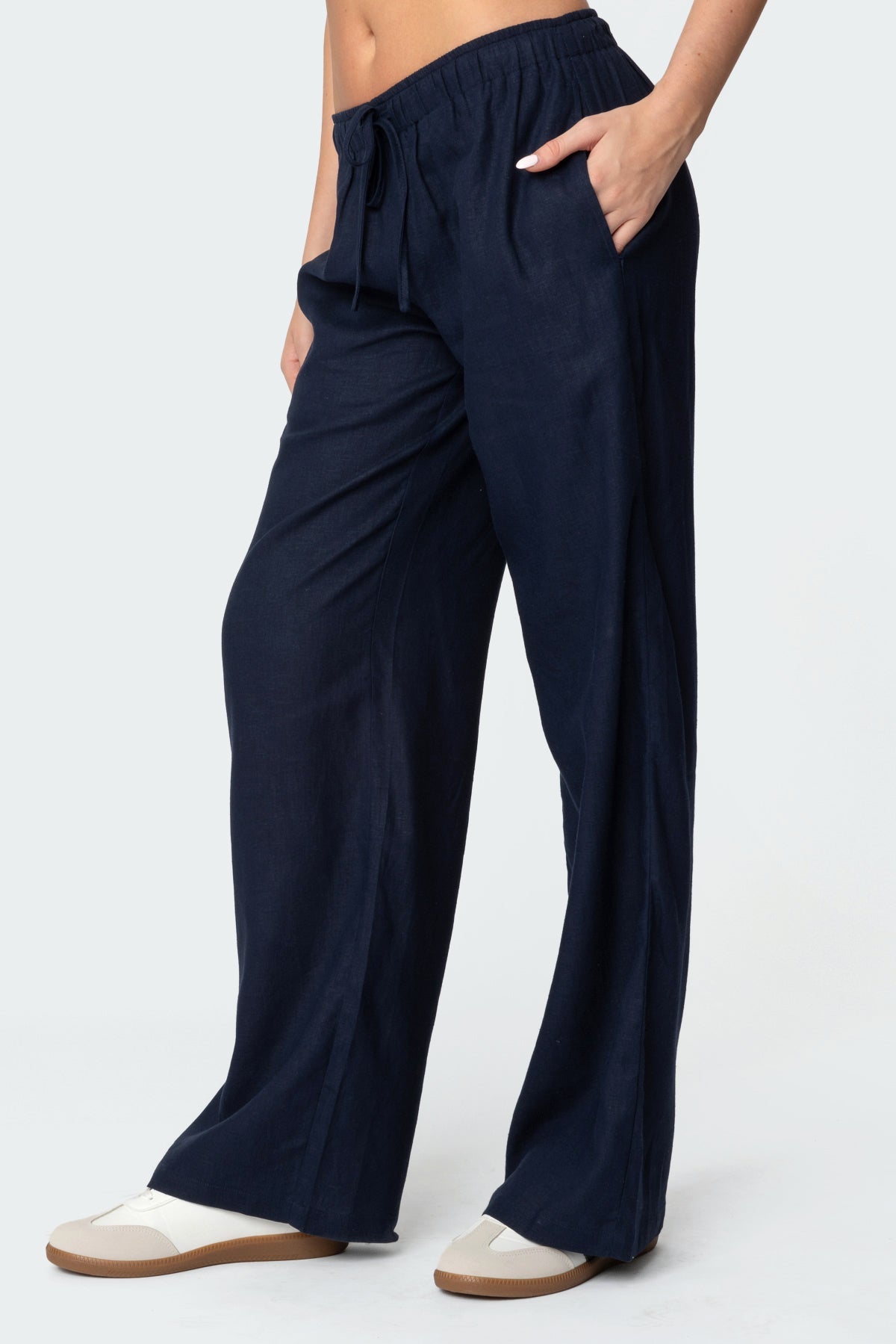 Yasmine Linen Look Trousers