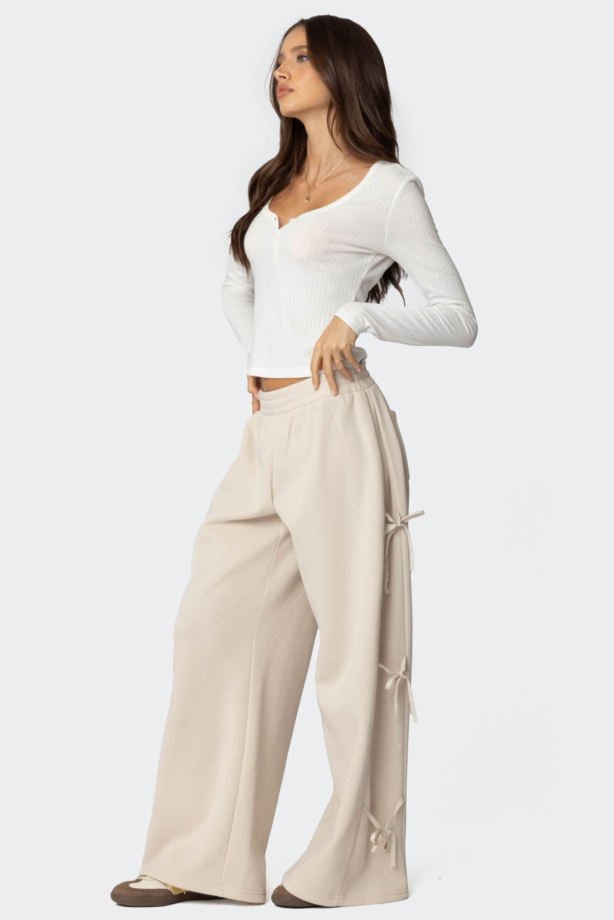 Claudette Baggy Ribbon Joggers