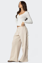 Claudette Baggy Ribbon Joggers