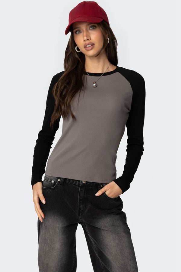 Tommi Raglan Long Sleeve T Shirt view 1