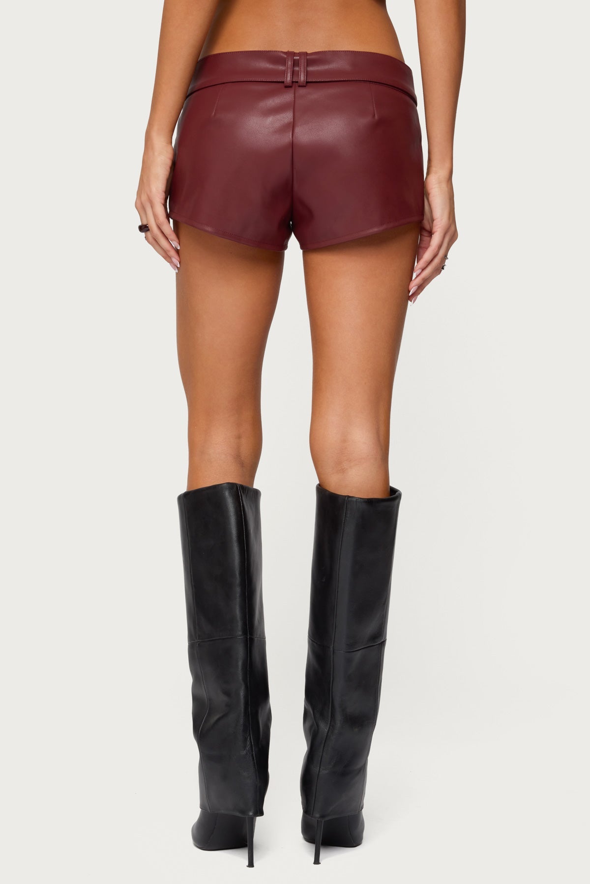 Alba Faux Leather Shorts