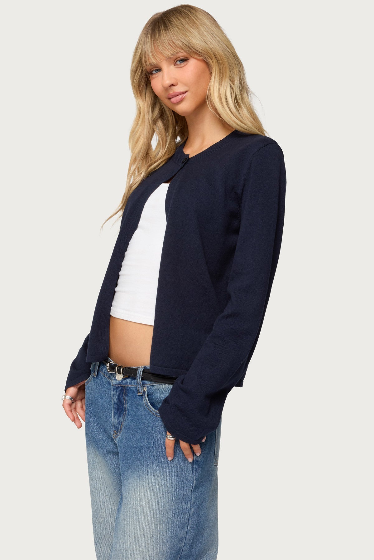 Jenie Split Front Knit Cardigan