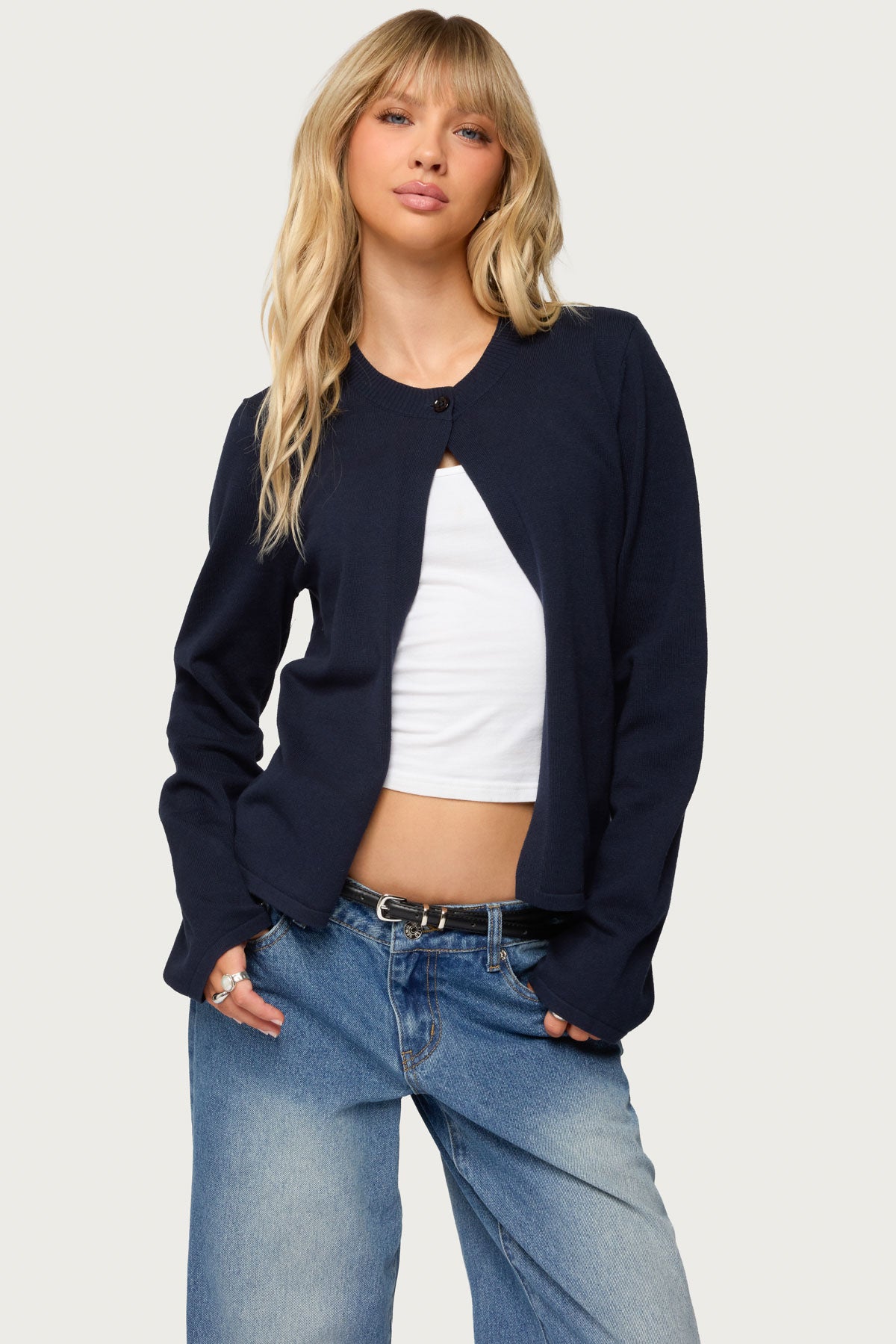 Jenie Split Front Knit Cardigan