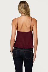 Rhian Lacey Pleated Babydoll Top