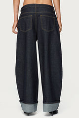 Petite Kella Low Rise Baggy Jeans