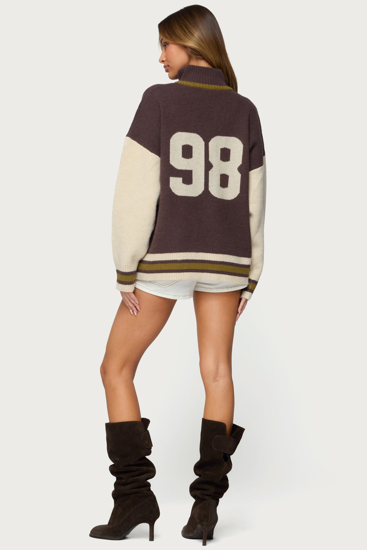 98 Varsity Zip Up Sweater