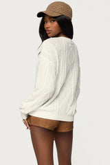 Jessy Cable Knit Oversized Sweater