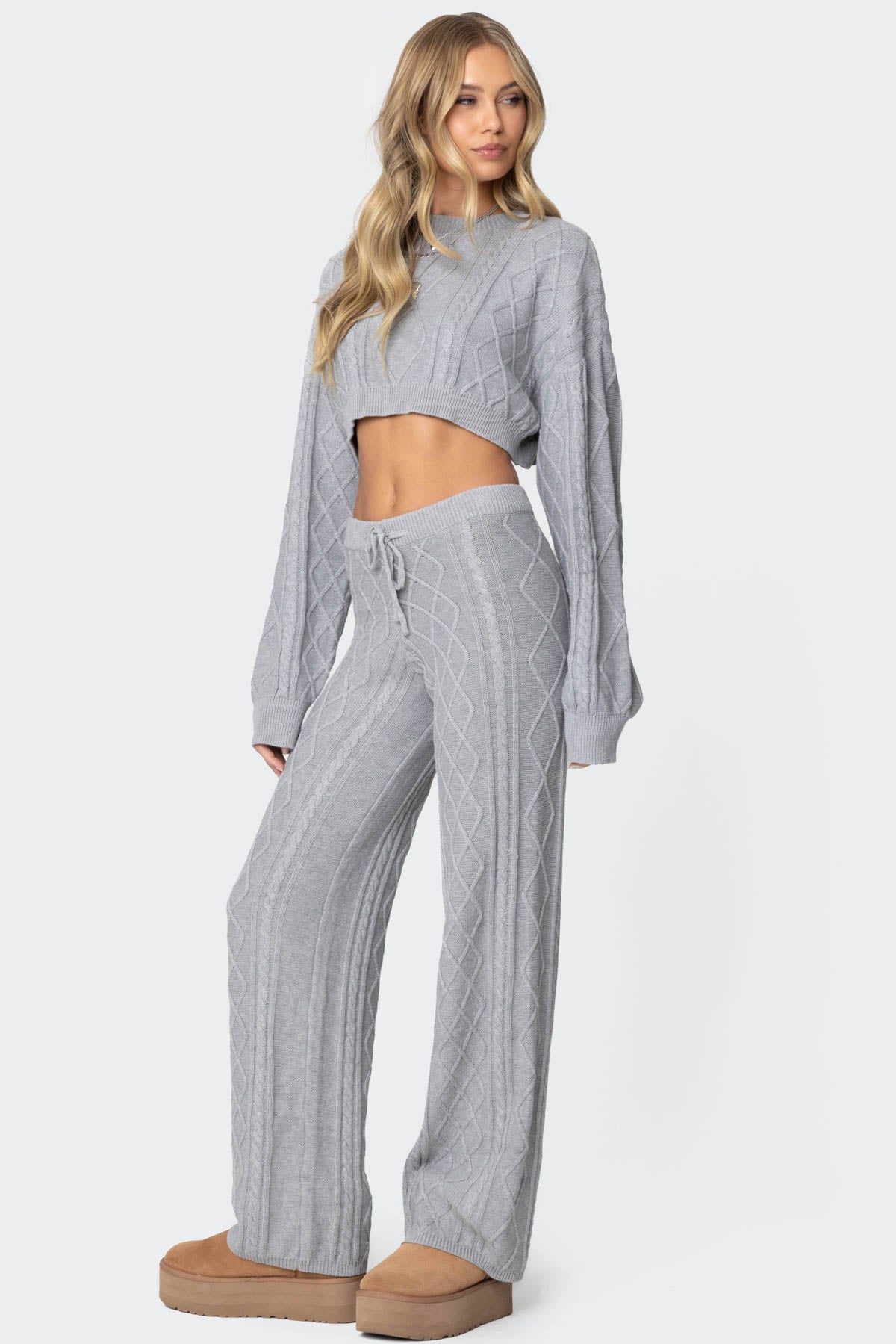 Kasey Cable Knit Trousers