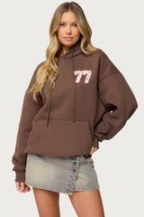 Leopard 77 Oversized Hoodie