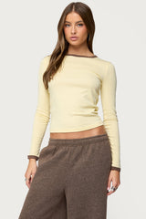 Zander Contrast Long Sleeve T Shirt