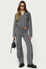 Ayah Straight Leg Knit Trousers