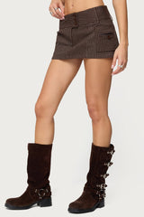 Lorna Pinstripe Mini Skort