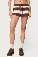 Riley Striped Knit Shorts