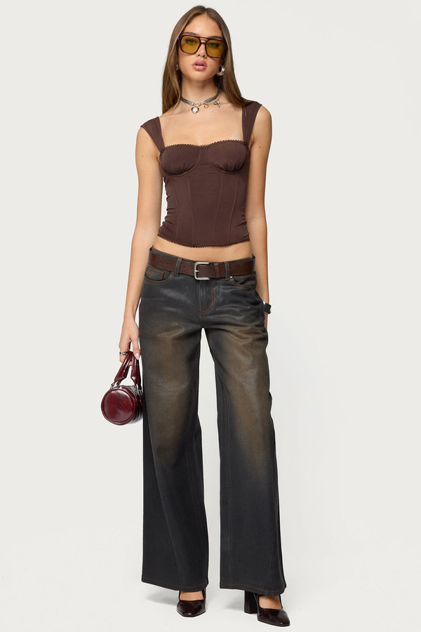 Marcella Wide Strap Corset