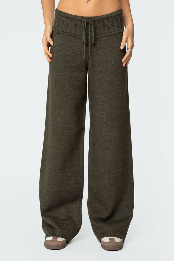 Russell Straight Leg Knit Trousers