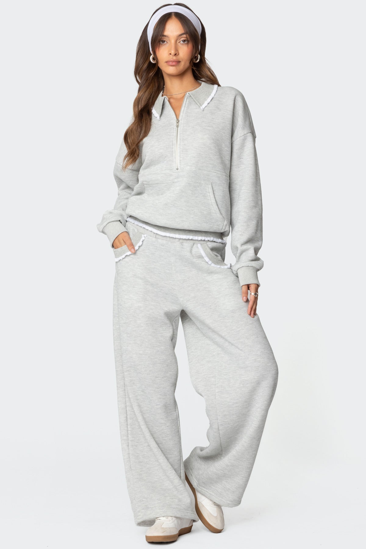Ashtin Ruffle Trim Joggers