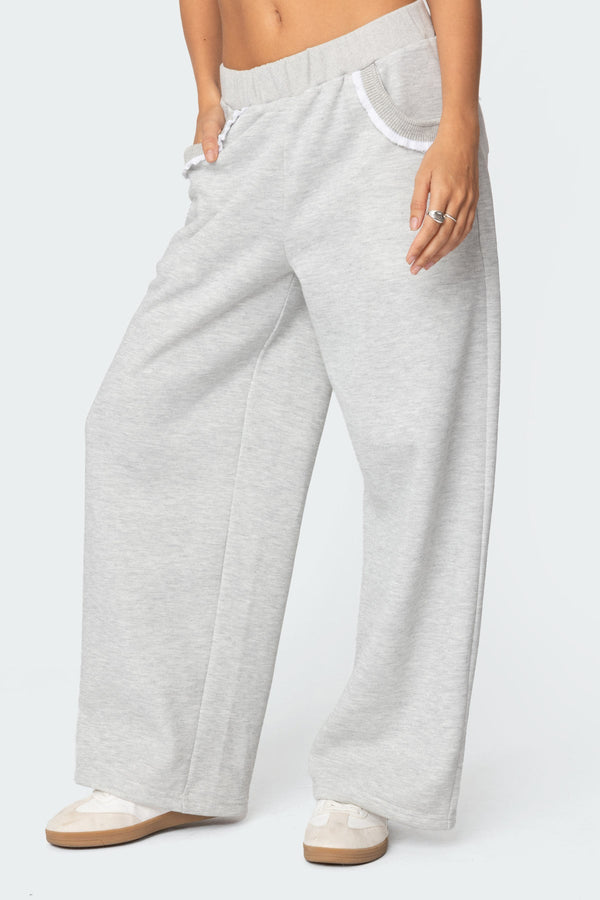 Ashtin Ruffle Trim Joggers