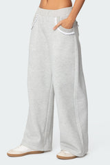 Ashtin Ruffle Trim Joggers