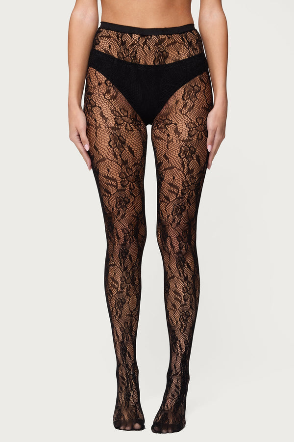 Lacey Fishnet Tights