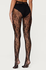 Lacey Fishnet Tights