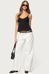 Kelli Floral Babydoll Tank Top