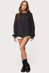 Lira Chunky Cable Knit Sweater