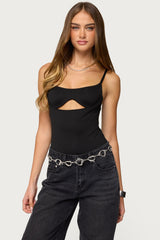 Shulah Cutout Cupped Bodysuit