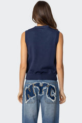 Cam Button Up Knit Tank Top