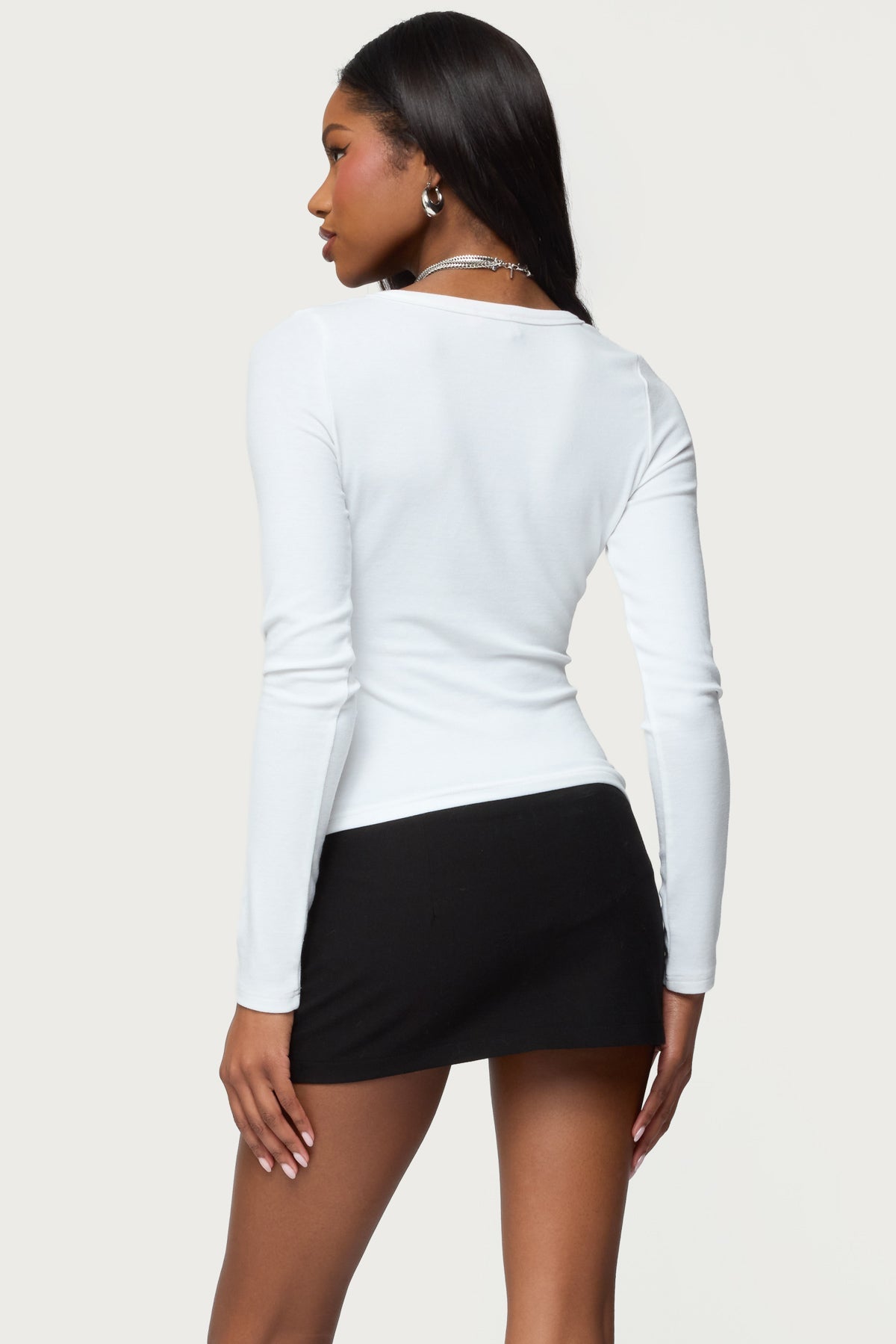 Doron V Neck Long Sleeve Top
