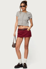 Camelia Denim Mini Skort