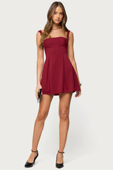 Mazey Square Neck Mini Dress